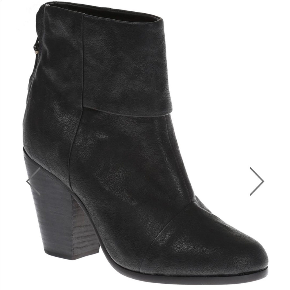 Rag & Bone Newbury Bootie Leather Ankle Boots 37